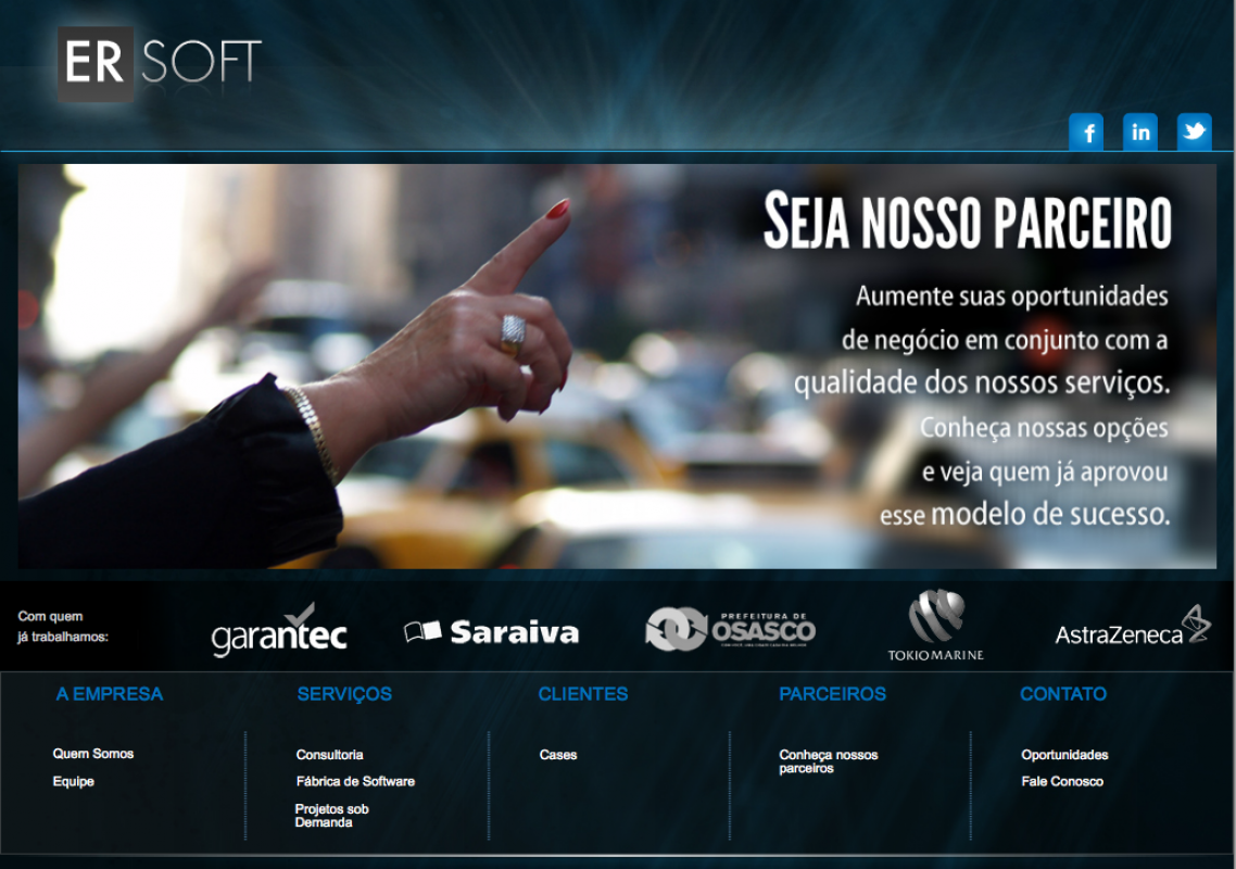 ER Soft Website (versão 1.0)